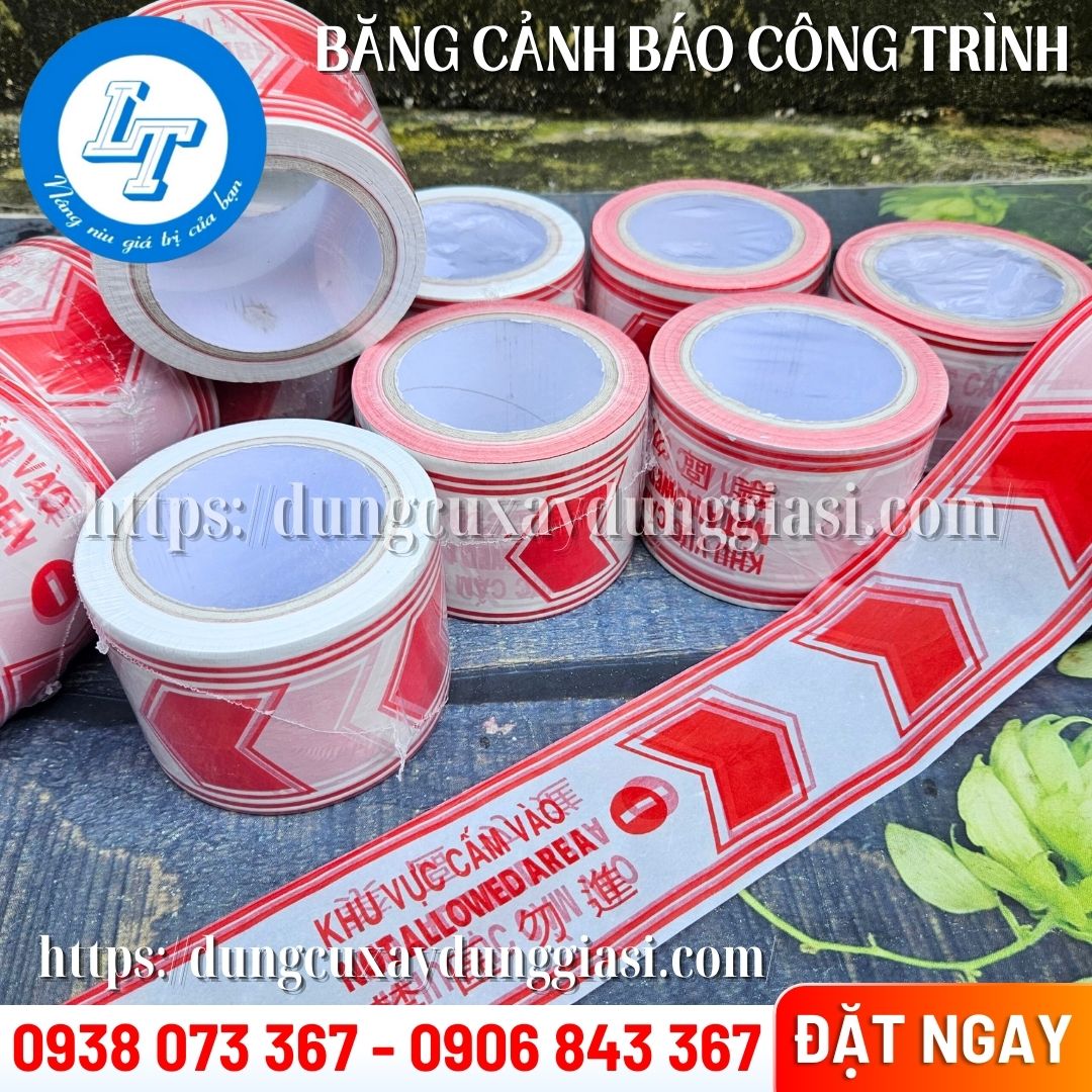 Băng cảnh báo trắng đỏ