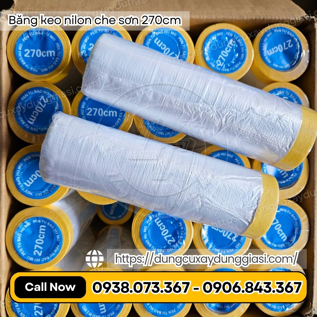 Băng keo nilon che sơn giá rẻ, chất lượng