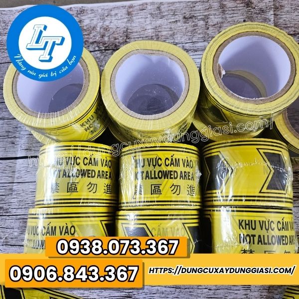 Băng rào cảnh báo vàng đen giá sỉ