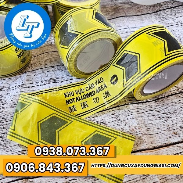 Băng rào cảnh báo vàng đen