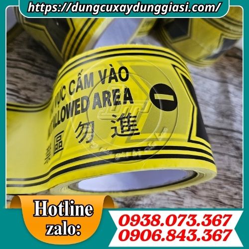 Băng rào công trình vàng đen