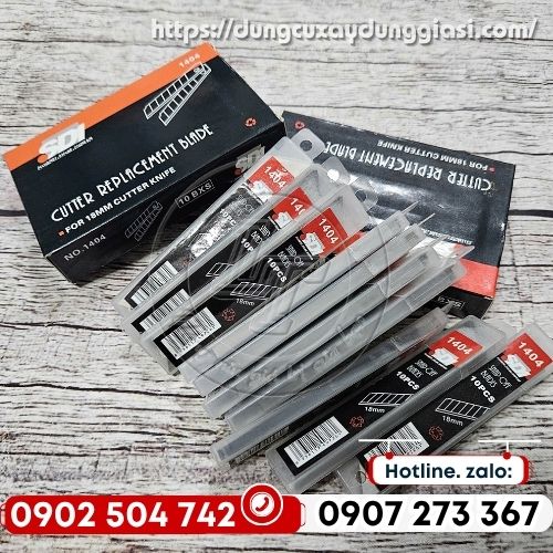 Báo giá lưỡi dao rọc giấy 18mm SDII 1404 hộp 10 lưỡi
