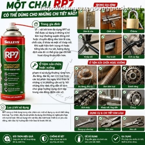 Chai xịt bôi trơn đa dụng RP7