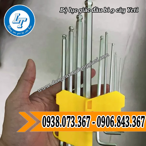 bộ lục giác đầu bi yeti 9 cây chữ L dễ cầm nắm bộ lục giác đầu bi yeti 9 cây chữ L dễ cầm nắm