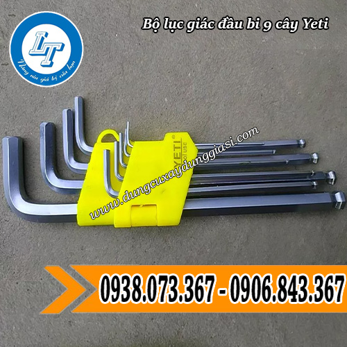 bộ lục giác đầu bi yeti 9 cây giá rẻ từ 1.5mm đến 10mm bộ lục giác đầu bi yeti 9 cây giá rẻ từ 1.5mm đến 10mm