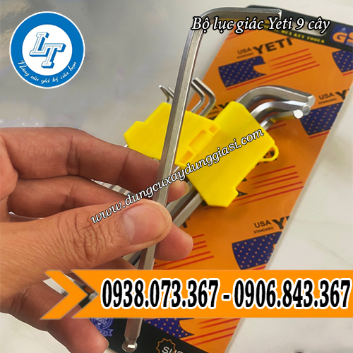 bộ lục giác yeti 9 cây thiết kế dạng chữ L bộ lục giác yeti 9 cây thiết kế dạng chữ L