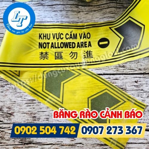 Băng rào cảnh báo khu vực cấm vào