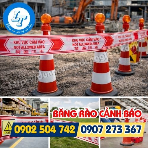 Băng rào cảnh báo khu vực cấm vào