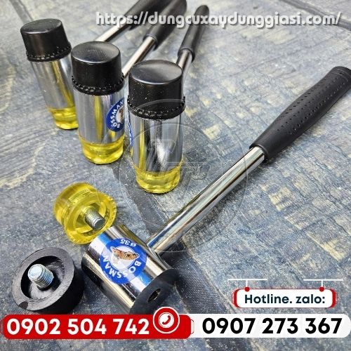 Búa nhựa 2 đầu tháo rời, thay thế được