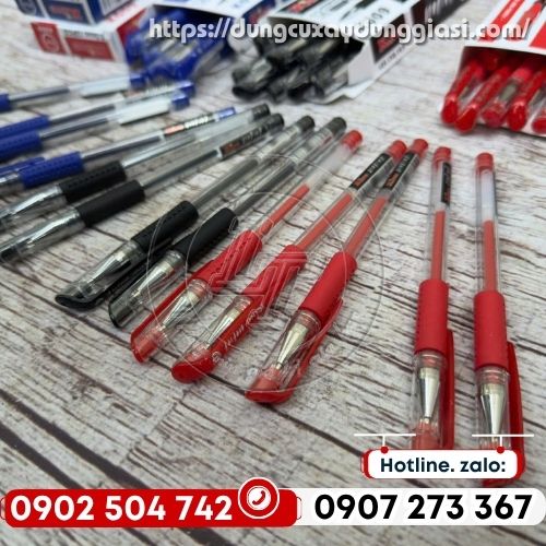 Bút gel king mini 3 màu đen, xanh, đỏ