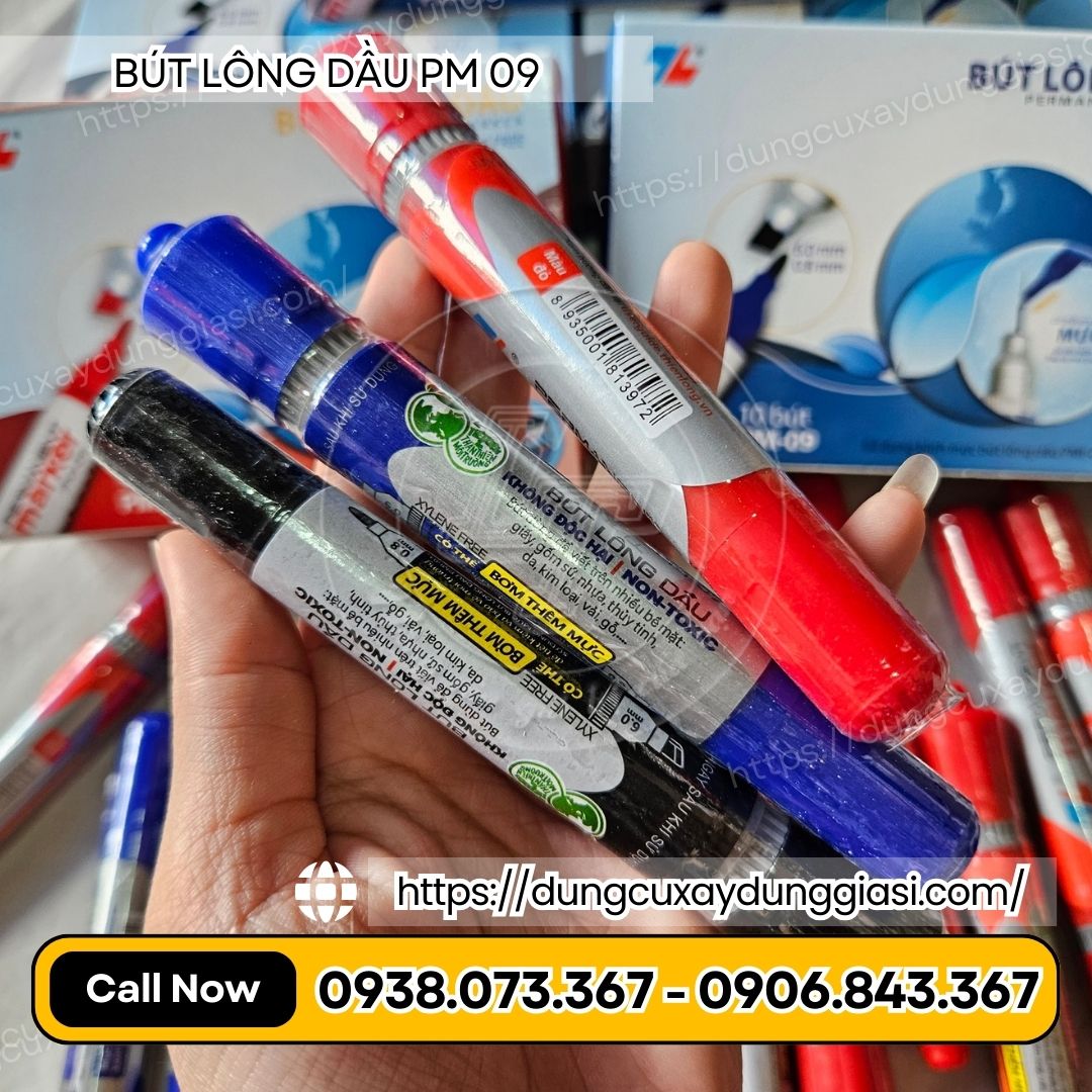 Bút lông dầu thiết kế vừa vặn, dễ cầm nắm