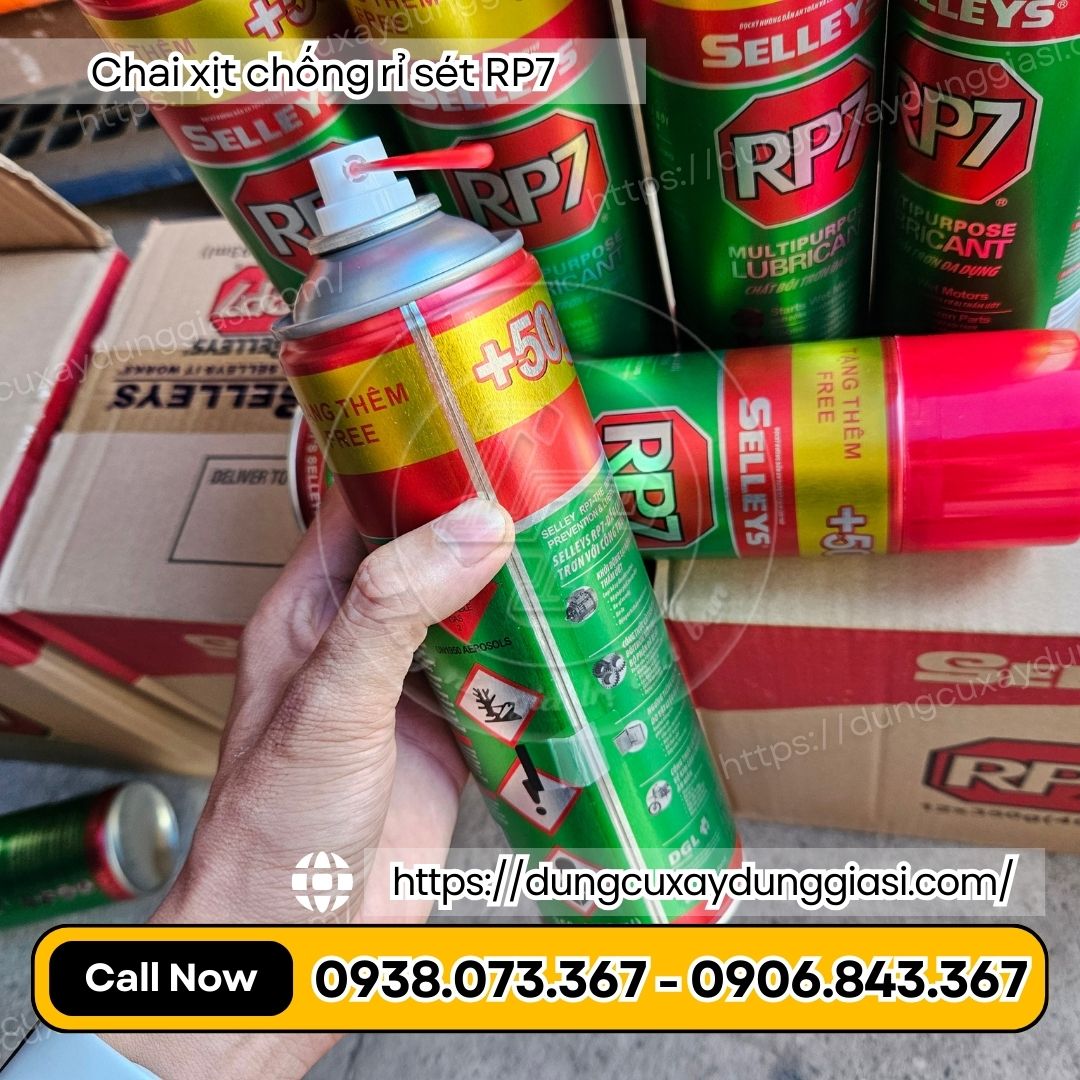 Chai rp7 thiết kế vòi xịt