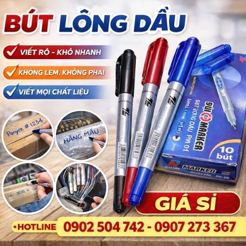 Bút lông dầu 2 đầu PM04