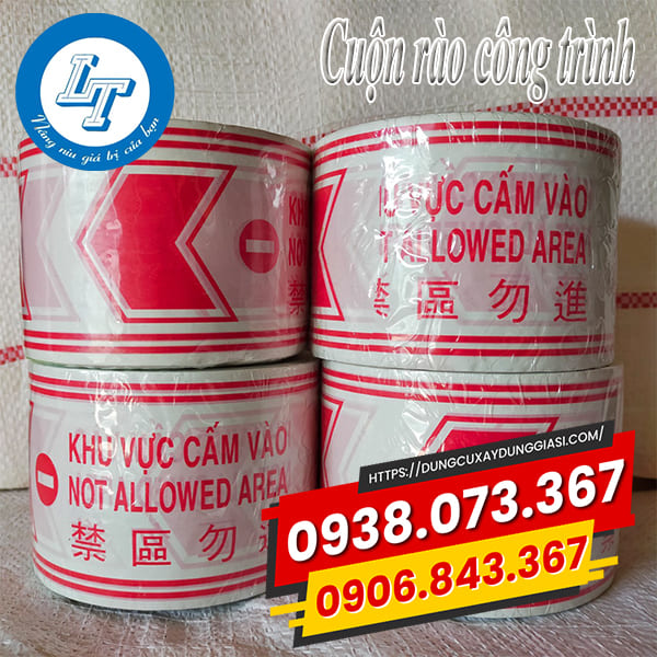 Cuộn rào công trình trắng đỏ Cuộn rào công trình trắng đỏ giá rẻ