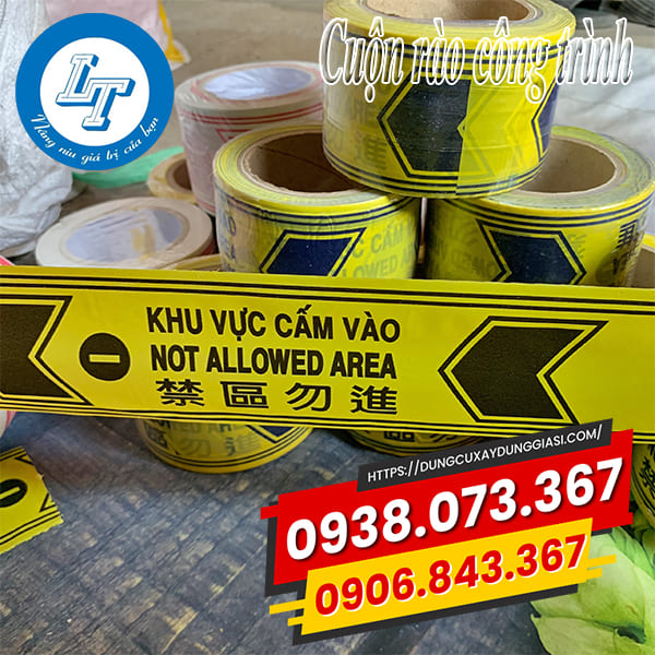 Cuộn rào công trình vàng đen Cuộn rào công trình vàng đen giá rẻ