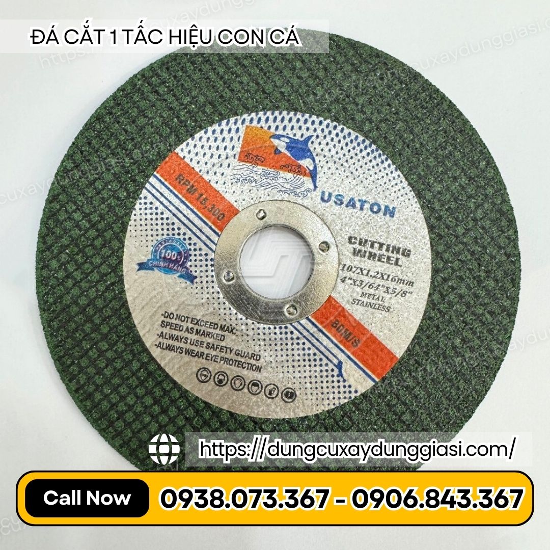 Đá cắt 1 tấc hiệu con cá Đá cắt 1 tấc hiệu con cá