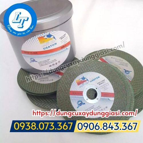 Đá cắt cá heo xanh 107mm ( 1 tấc )