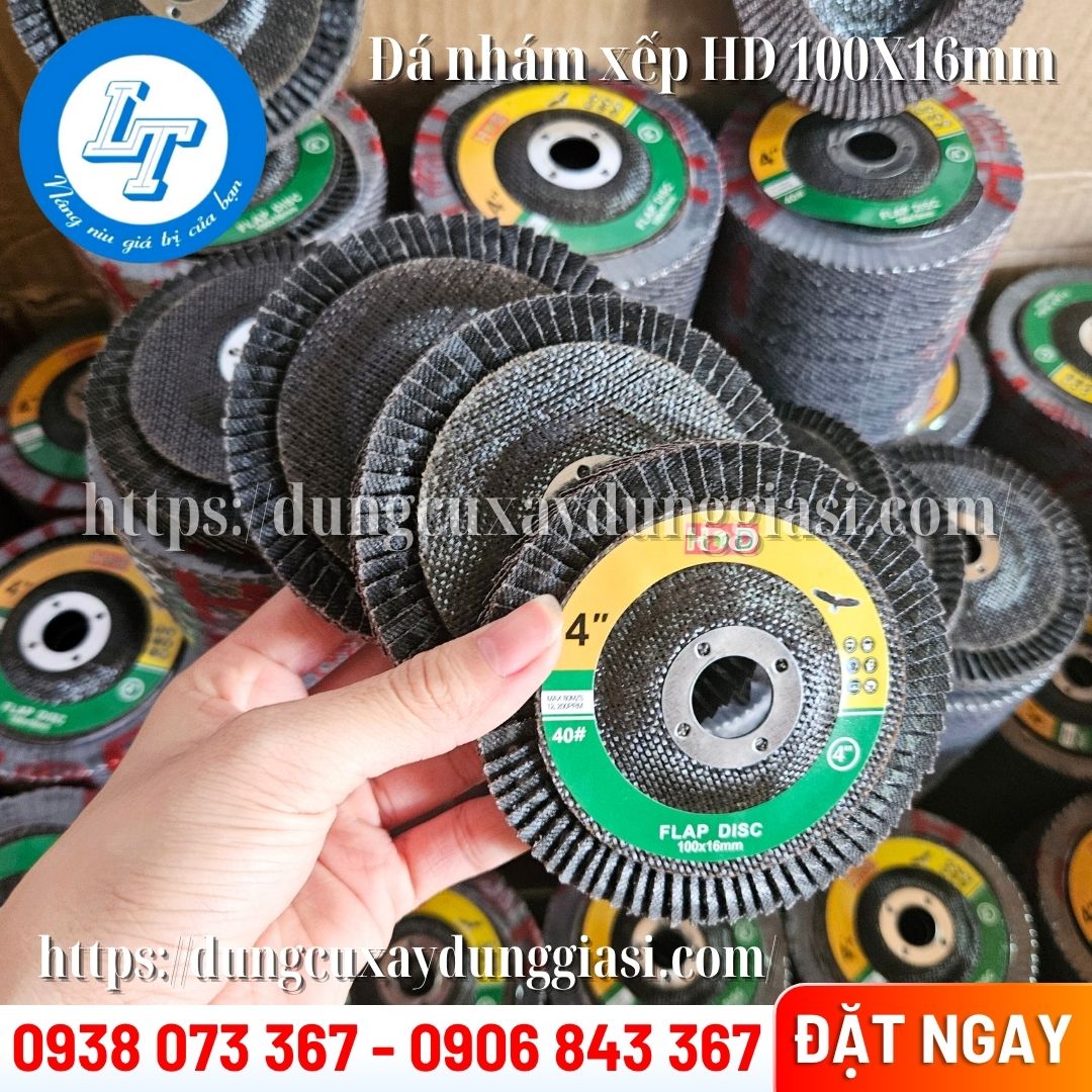 Đá nhám xếp HD 100x16mm