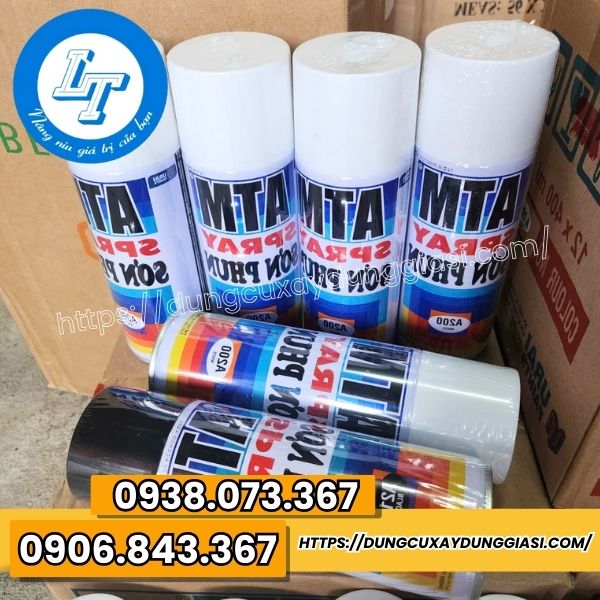 Sơn xịt ATM màu trắng
