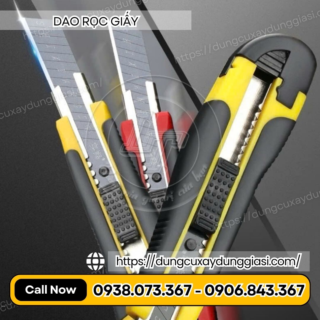 Dao rọc giấy có cơ chế khóa an toàn