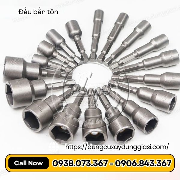 Đầu bắn tôn đủ kích cỡ