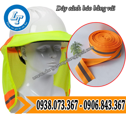 dây cảnh báo bằng vải giá rẻ may vành mũ bảo hộ dây cảnh báo bằng vải giá rẻ may vành mũ bảo hộ