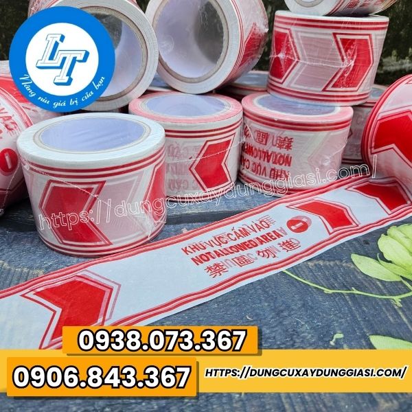Dây cảnh báo trắng đỏ Dây cảnh báo trắng đỏ