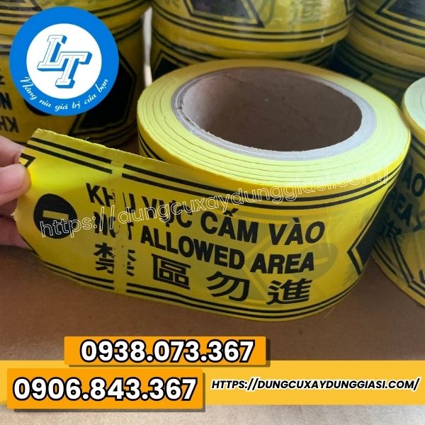 Dây cảnh báo vàng đen  Dây cảnh báo vàng đen