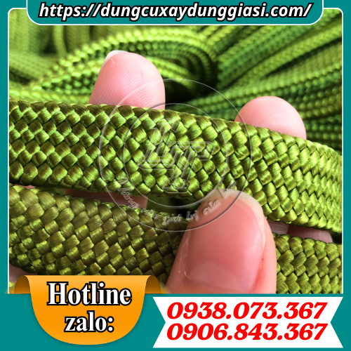 Dây dù bản dẹt màu xanh