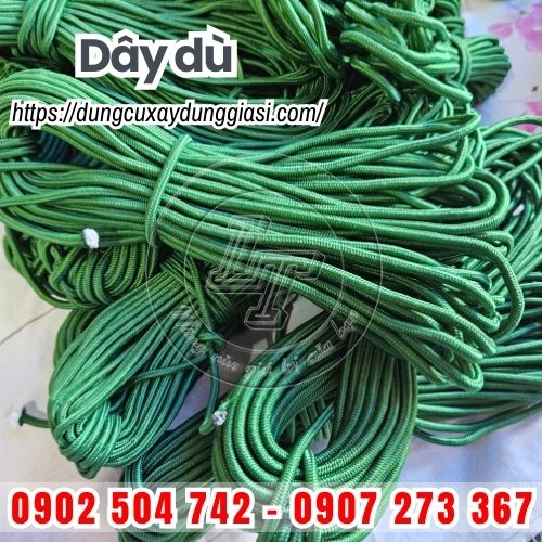 Dây dù tròn xanh
