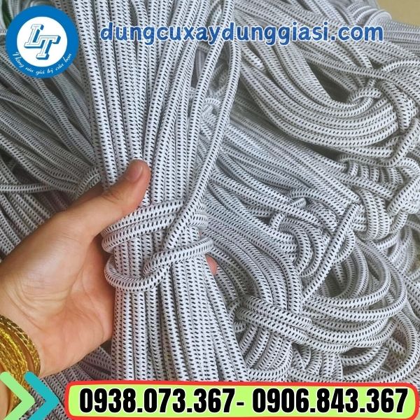 dây dù mè sơi tròn màu trắng sọc xanh giá sỉ tốt cho đại lý dây dù mè sơi tròn màu trắng sọc xanh giá sỉ tốt cho đại lý