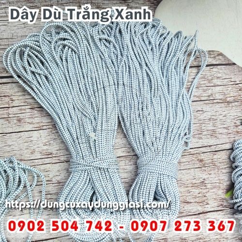 Dây dù trắng xanh