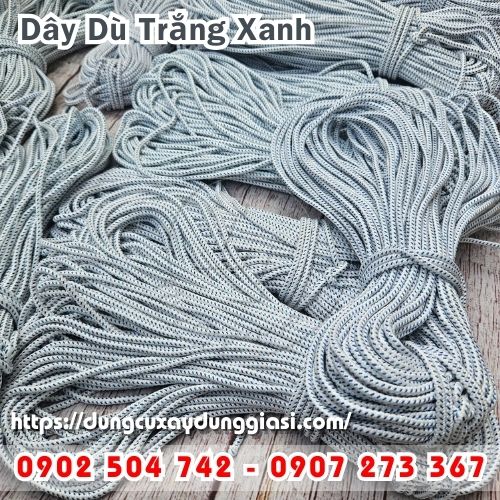 Dây dù trắng xanh