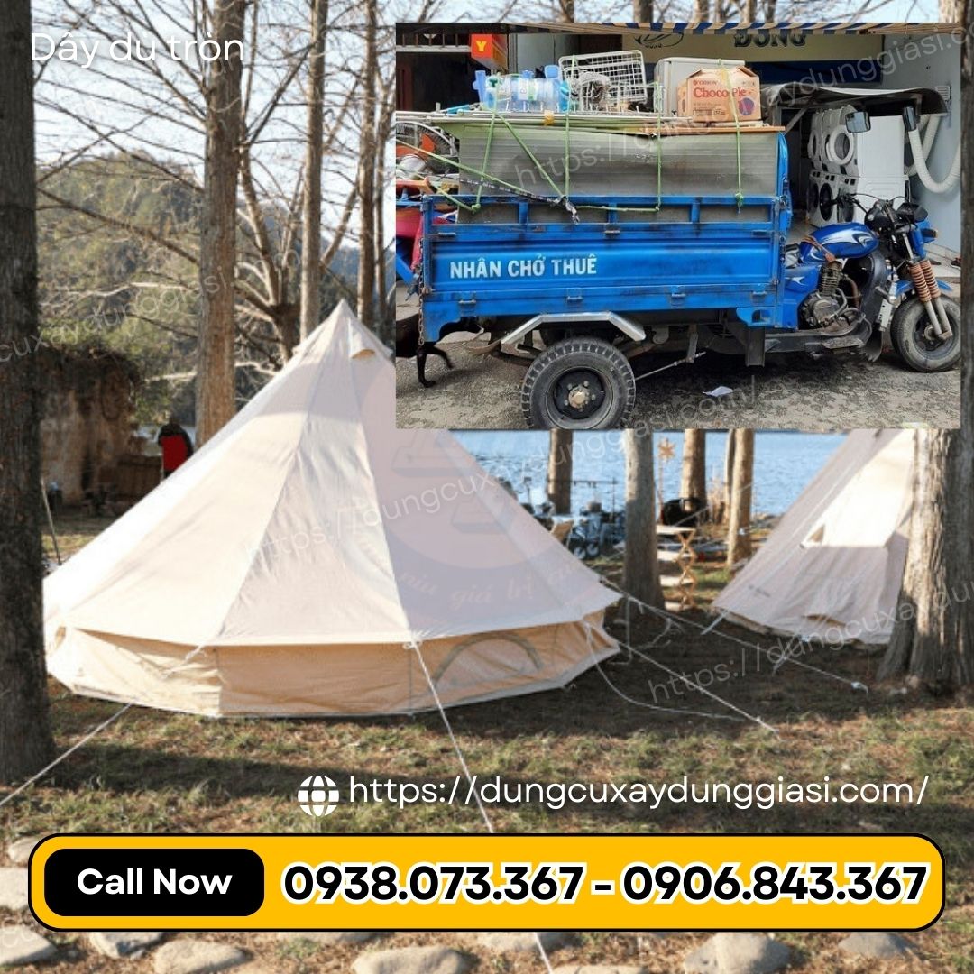 Dây dù tròn cột đồ, cột lều trại