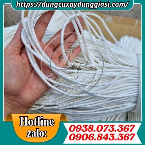 Dây dù tròn màu trắng