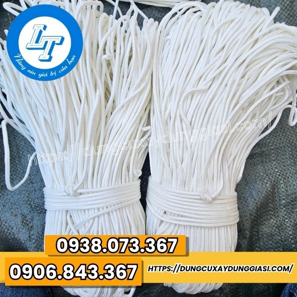Dây dù tròn trắng