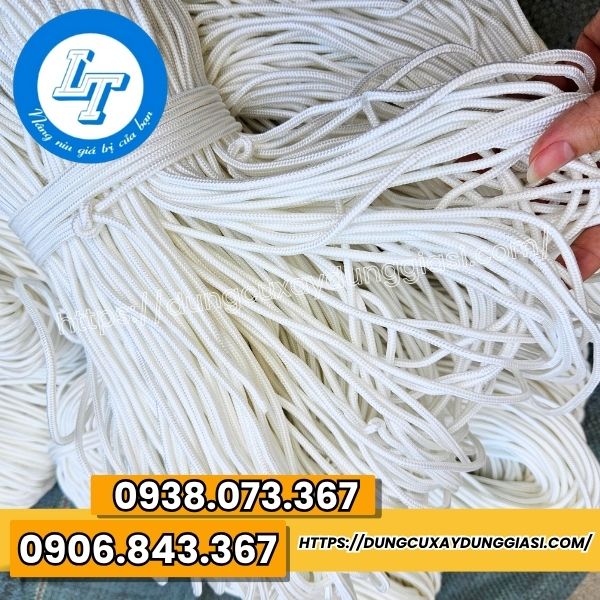 Dây dù tròn trắng