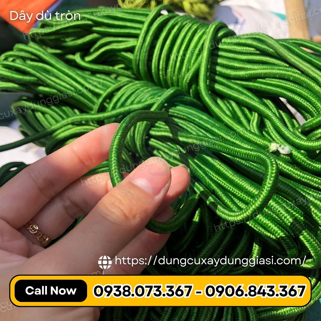 Dây dù tròn xanh Dây dù tròn xanh
