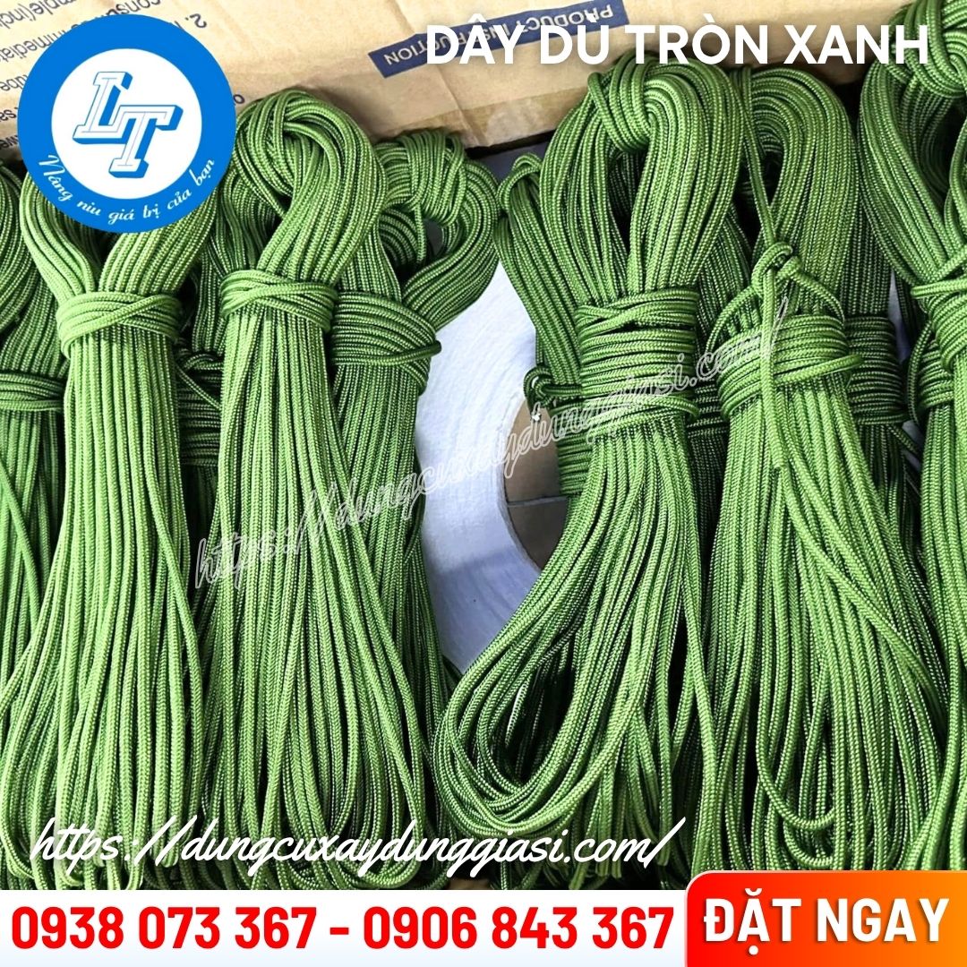 Dây dù tròn xanh giá sỉ TPHCM