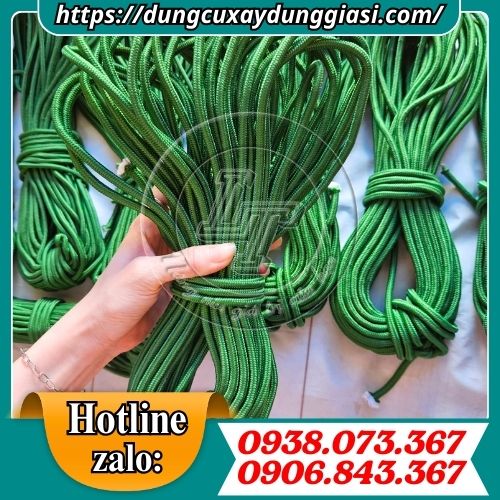 Dây dù tròn xanh