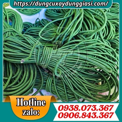 Dây dù tròn xanh