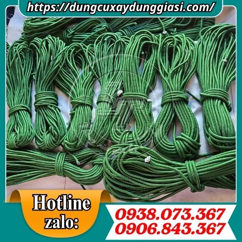 Dây dù tròn xanh