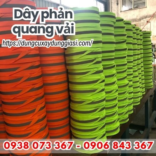 Dây phản quang vải giá sỉ cho xưởng may, nhà phân phối