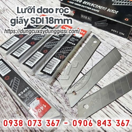 Lưỡi dao rọc giấy SDI 18mm