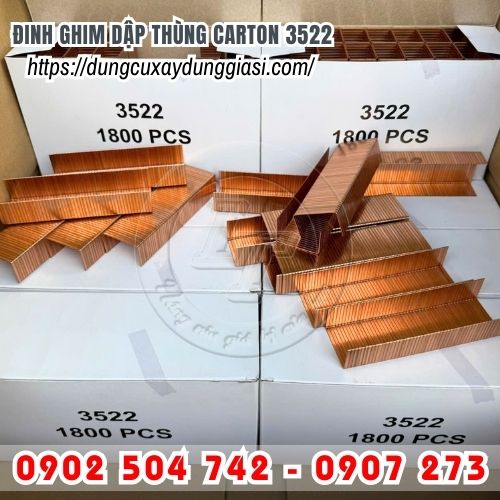 Đinh gim dập thùng carton 3522 giá sỉ