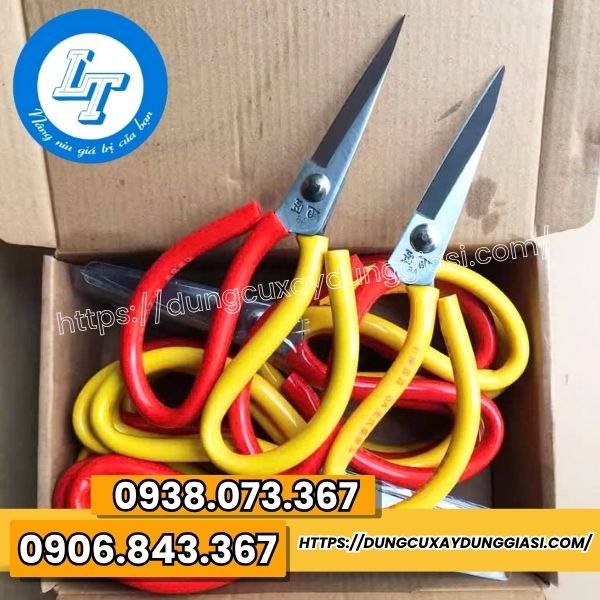 Kéo làm cá cán đỏ vàng siêu bén