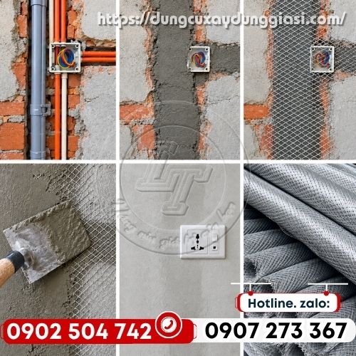 Sử dụng lưới tô tường vị trí đi đường điện, đường nước âm tường