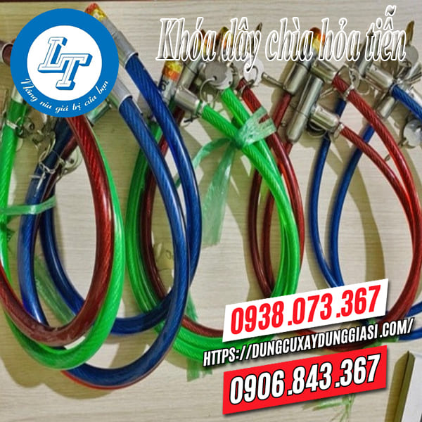 Khóa dây cáp chống trộm chìa hỏa tiễn Khóa dây cáp chống trộm chìa hỏa tiễn