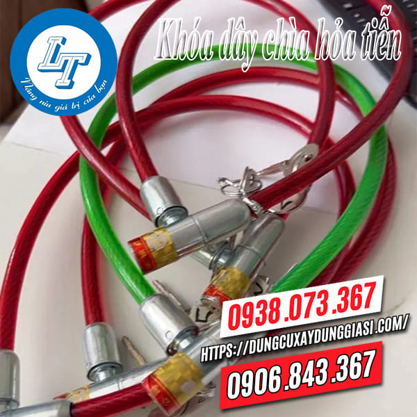 Khóa dây cáp chống trộm chìa hỏa tiễn Khóa dây cáp chống trộm chìa hỏa tiễn