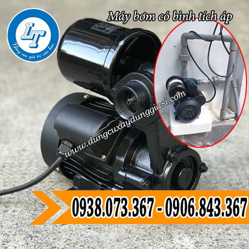 máy bơm có bình tích áp tăng áp lực lượng nước trong đường ống máy bơm có bình tích áp tăng áp lực lượng nước trong đường ống